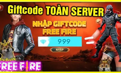 Giftcode Free Fire: Khủng cho ai nhanh tay nhất